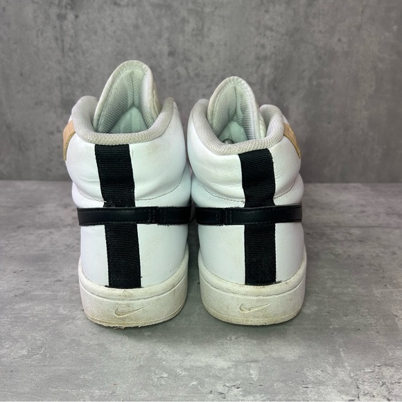 Nike Court Royale 2 Mid Sneakers CQ9179-100 Mens sz 9.5 - white/black - Picture 4 of 6